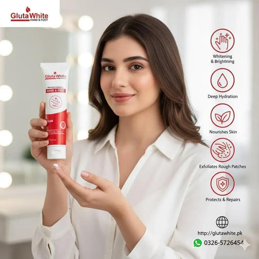 Gluta White Hand & Foot Cream 100ml Brightening