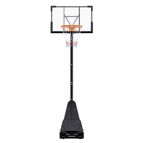 TotheCORE Basketball Stand 7.55-10.00 Ft Adjustable Portable Basketball Hoop & Goal PC Backplate, Large Base & Wheels