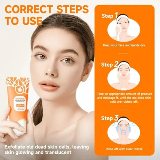 Orange Whitening Exfoliating Brightening Gel 120g All Skin Types