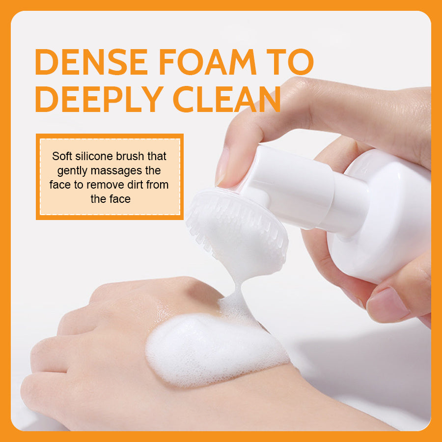 Clear Turmeric Cleansing Mousse Facial Brightening Cleanser Turmeric  Facial  Cleanser Natural Exfoliating Renewal Serum